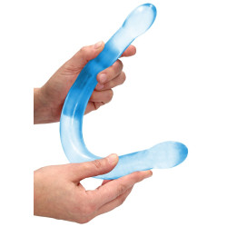 Real Rock Crystal Double Gode Crystal RealRock 42 x 3.5cm Bleu